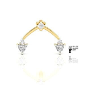 LAB   DIAMOND TRILLION NOSE RING