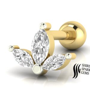 LAB   DIAMOND  EARPIN HEALIX