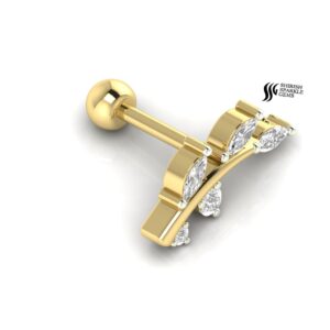 LAB   DIAMOND  EARPIN HEALIX