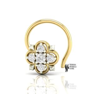 NATURAL   DIAMOND NOSE PIN