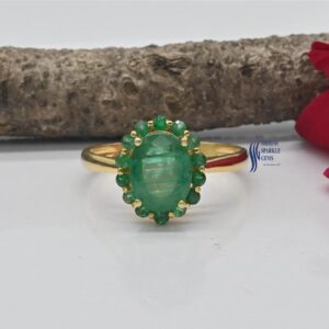 NATURAL EMERALD RING