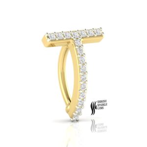 Natural Diamond piercing belly Button...