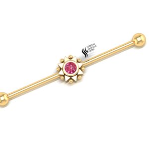Natural pink sapphire industrial