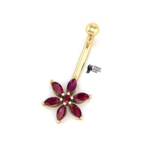 Natural Ruby  Bellybutton