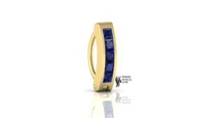 Natural blue sapphire belly Button...