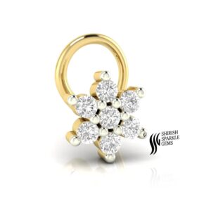 NATURAL DIAMOND NOSE PIN