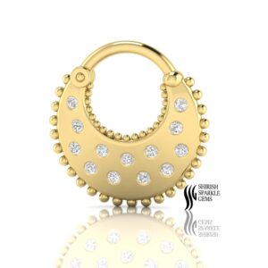 Gold Diamond Earring