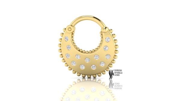 Gold Diamond Earring