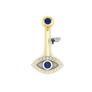 Blue Sapphire piercing Sapphire Belly Button