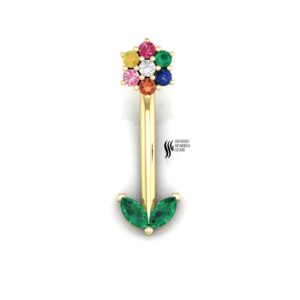 Natural Multi Sapphire bellybutton....