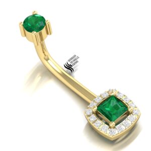Natural Emerald Diamond bellybutton....