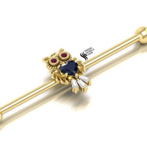 Owl Shape Blue Sapphire industrial
