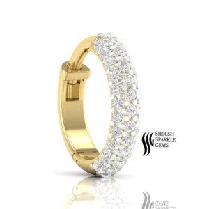 Natural diamond nose Ring clicker Diamond nose ring