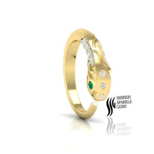 Natural Emerald Diamond Nose Ring