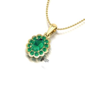 NATURAL  EMERALD STYLISH  PENDENT
